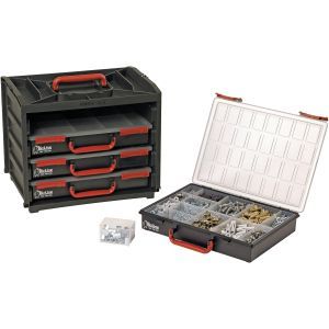 BIZ 700220, Handybox mit 4 Sortimentskästen 376 x 265 x 310 mm