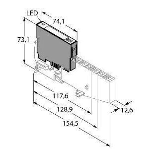 BL20-4DI-24VDC-N BL20 Elektronikmodul, 4 digitale Eingäng