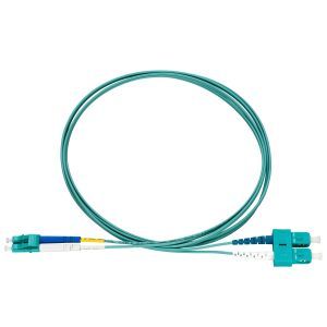 LC-D/SC-D Patchkabel OM3 aqua 5m LC-D/SC-D Patchkabel, OM3, aqua, 5m