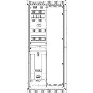 SZ130AL0402 Zähleranschlussschrank SAS, APZ, 5pol 1x