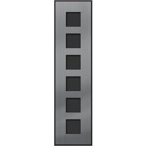 ZAU2053-0030, Inputzmontageset aus Frontplatte flächenbündig und UP-Kasten für Serie AMI, für 6 AMI-Module, 1-spaltig