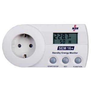 Standby-Energy-Monitor Energiemessgerät SEM16+, USB 1x230V,16 A