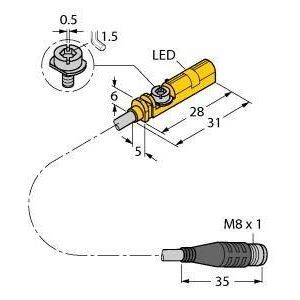 BIM-UNT-AP7X-0.3-PSG3S Magnetfeldsensor, für Pneumatikzylinder