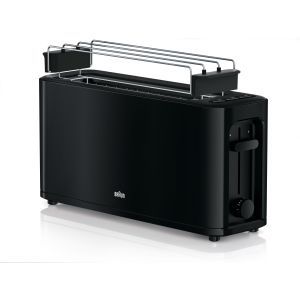 HT 3110 BK 1.000 W, Langschlitztoaster, schwarz, au