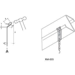 RM-055 Traegerklammer, fuer waagrechte Innenkan