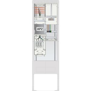 SZ205ZA1402 Zähleranschlusssäule 1 ZP, APZ, 4pol HLA