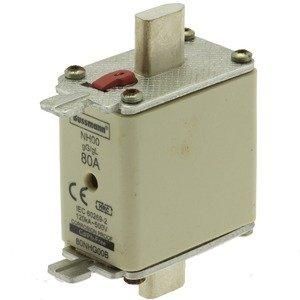 0NH-SICHERUNG 80 AMP 500 V gG GRÖSSE 00 Sicherungseinsatz, Niederspannung, 80 A,