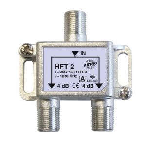 HFT 2, Verteiler 2-fach, 5 - 1218 MHz, Verteildämpfung ca. 4 dB
