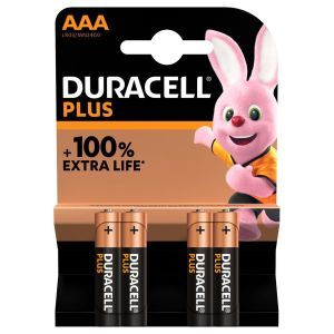 Plus-AAA K4, Batterie 1,5V Micro AAA Plus Power 4er Blister Duracell