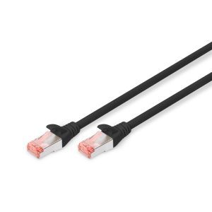 DK-1644-020/BL, CAT 6 S-FTP Patchkabel, Cu, LSZH AWG 27/7, Länge 2 m, Farbe Schwarz