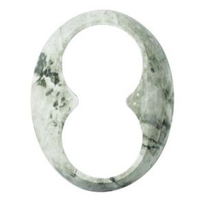 WDE011463 Rahmen fuer Steckdose, 2-fach marmor wei