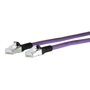 1308453009-E Patchkabel Cat.6A AWG 26 3,0 m lila-schw