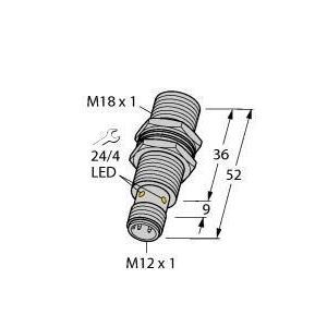 BI10U-MT18-IOL6X2-H1141 Induktiver Sensor, IO-Link Kommunikation