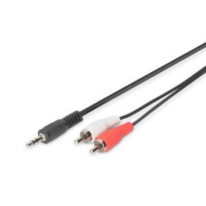 AK-510300-015-S Audio Adapterkabel, stereo 3.5mm - 2x RC