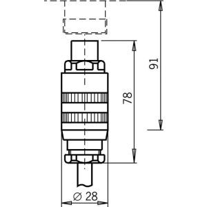 SR11EF, BUCHSENSTECKER GERADE