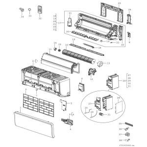 Climate 3000iU W 20 E, BOSCH Klimagerät CL3000iU W 20 E, Split, Inneneinheit, 291x726x210, 2,0 kW