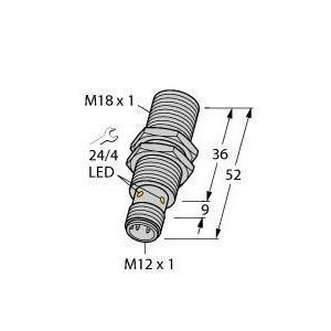 BI8-EM18-AP45XLD-H1141 Induktiver Sensor, für den Einsatz in KF