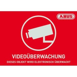 AU1421 Warnaufkleber Videoüberwachung mit ABUS