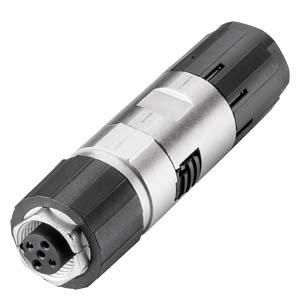 6GK1905-0EB10-6AA0, PB FC M12 Cable Connector PRO, Stecker mit FC-Anschlusst., Buchseneinsatz, 1 St.