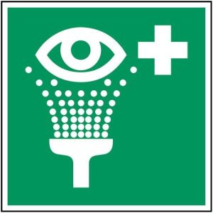 PIC E011-100x100-PE-CRD/1 ISO Sicherheitskennzeichnung - Augenspül