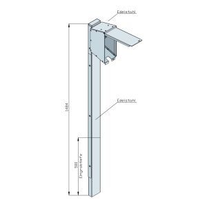 82710100 Satellitensäule mit einem CEE-Abgang 16A