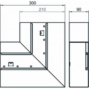 GS-AFS90210RW Flachwinkel steigend asymmetrisch 90x210