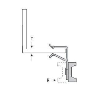 AH814-M Traegerklammer, waagrecht an 8-14mm +Mon