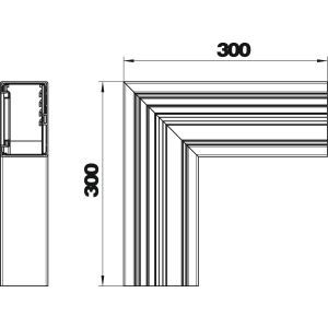 GA-SF70110EL Flachwinkel symmetrisch 70x110x300, Alu,