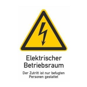 182722 Warnzeichen für Elektrotechnik, selbstkl