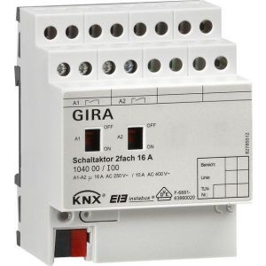 104000 Schaltaktor 2f 16 A Hand KNX REG