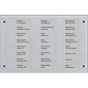 MBT 2424 KNX Melde- und Bedientableau, Glas grün