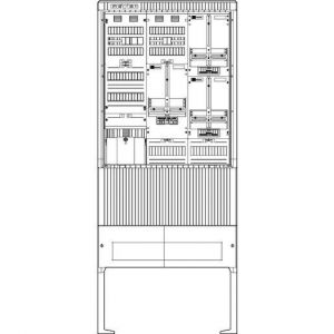 SZ207ZA3402 Zähleranschlusssäule 3 ZP, APZ, 4pol HLA