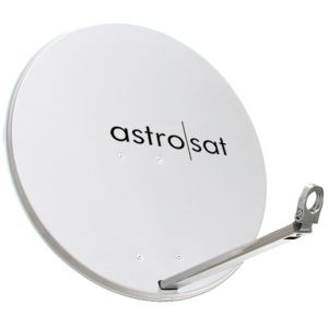AST 850 W, Offset-Parabolantenne, 85 cm Durchmesser, Farbe: weiß, 40 mm Aluminium-Speisesystemaufnahme, passend zu ACX…-LNB