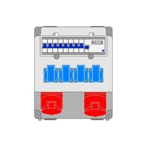 Z 60.14 Steckdosen-Kombination, IP44, FI 40A/0,0