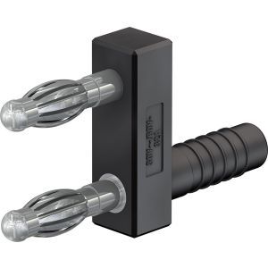 KS4-14LA/A 4mm Verbindungsstecker schwarz