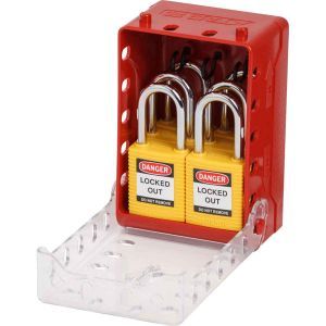 Compact Lock Box+6 Ylw Keyed-Diff Locks Ultrakompakter Verschlusskasten + 6 gelb