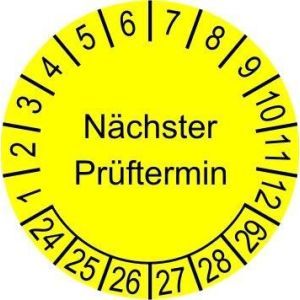 INP-E-28 Prüfplakette 23, 24, 25, 26, 27, 28 (30m