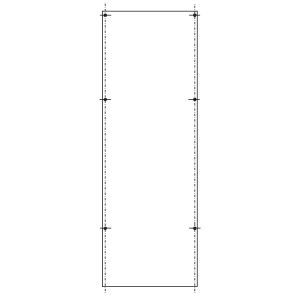 SY79269M PVC-Montageplatte AS-172 für SL172, 850x