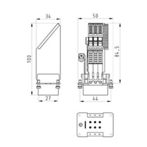 BAS SAS LL 6 4,0 50 Klemmenadapter-BAS SAS LL 6 4,0 50