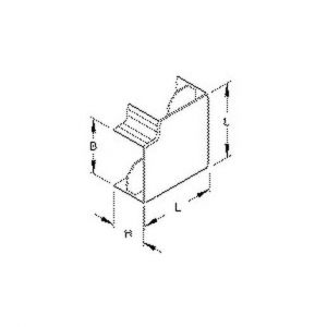 W4040.1 Vertikaleck 90°, mit Laschen, 38x40 mm,