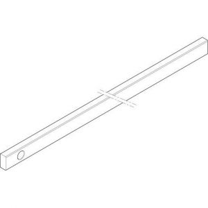 XCUW122E Cu-Schiene 2FB 20x10x541mm waagrecht, ei