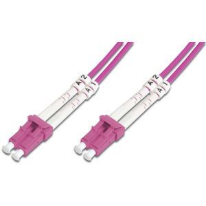 HDK-2533-03-4, LWL-Duplex-Patchkabel LC/LC LC-LC duplex MM 50/125, OM4, 3m