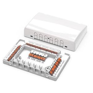 207-4301, Verbindungsdose; für Mantelleitungen; Abzweig; Serie 221; ohne Verbindungsklemmen; weiß