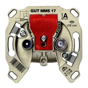 GUT MMS 17 2-Loch BK-Modem-Durchgangsdose, Anschlus