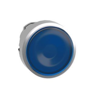 ZB4BW363, Frontelement für Leuchtdrucktaster ZB4, tastend, blau, Ø 22 mm