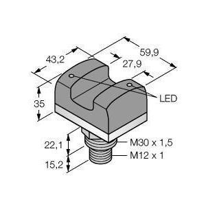 VTBP6RQ Opto-Sensor, Berührungstaster, mit Beleu