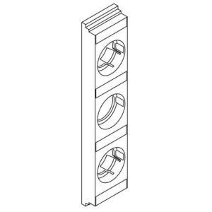 XEA27 Streifenabdeckung E18 1-fach,Teilung 27m