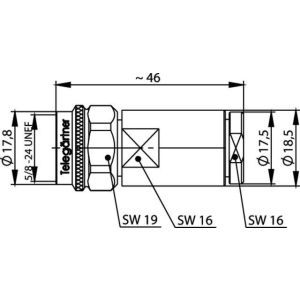 J01020A0156 N-Kabelstecker steck/klemm, Low Loss 400