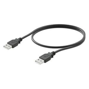 IE-USB-A-A-1.8M USB-Kabel, USB A, PVC, schwarz