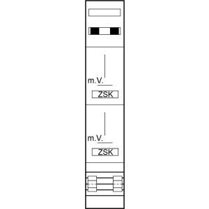 Z19120L Zählerplatz 2Z 3Pkt 6x40A SAS LUX 5pol B